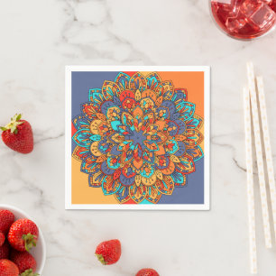 Arabian Moroccan mandala dinner party Napkin