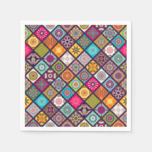 Arabian Moroccan mandala dinner party Napkin