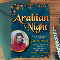 Arabian Night with Photo Turquoise