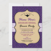 Arabian Nights Bridal Shower Dinner Party Moroccan