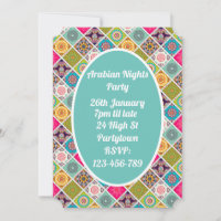 Arabian Nights colourful mosaic party theme