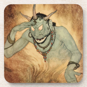 Arabian Nights Genie by Edmund Dulac Coaster