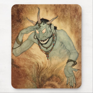 Arabian Nights Genie by Edmund Dulac Mouse Pad