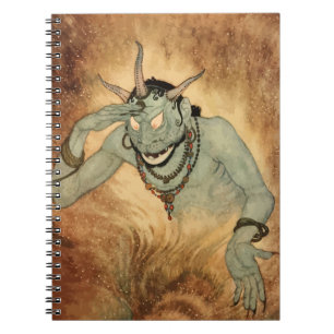 Arabian Nights Genie by Edmund Dulac Spiral Notebook