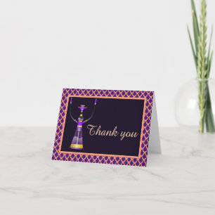 Arabian Nights Hookah Thank You Note Card