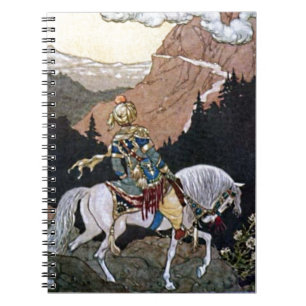 Arabian Nights Knight Prince on White Horse Notebook