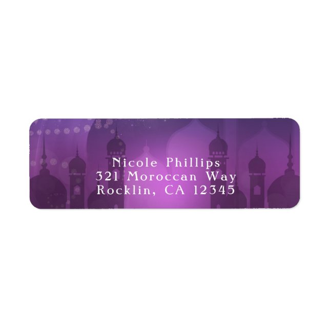 Arabian Nights Moroccan Purple Moonlight (Front)