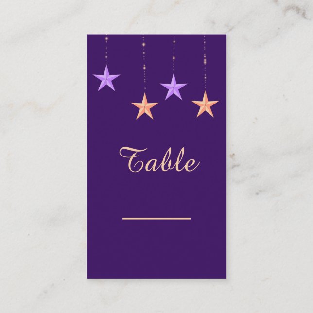 Arabian Nights Table Card (Front)