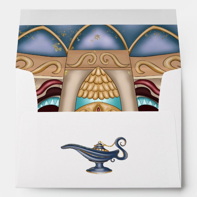 Arabian Nights Themed Party Envelope (Back (Bottom))