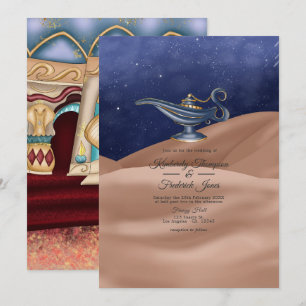 Arabian Nights Themed Wedding Invitation