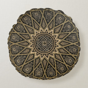 Arabian Retro Pattern Round Cushion