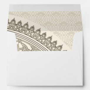 Arabian style lace envelope