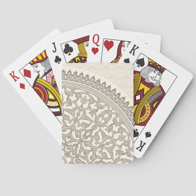 Arabian style lace playing cards (Back)