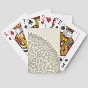 Arabian style lace playing cards