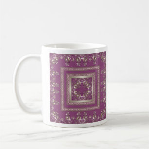 Arabic antique decorative east ornamental baroque coffee mug