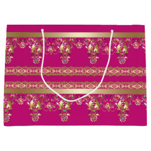 Arabic antique decorative east ornamental baroque large gift bag