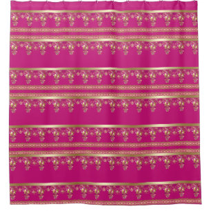 Arabic antique decorative east ornamental baroque shower curtain