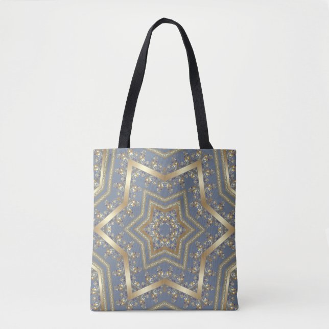 Arabic antique decorative east ornamental baroque tote bag (Front)