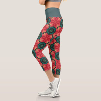 Arabic arabesque capri leggings