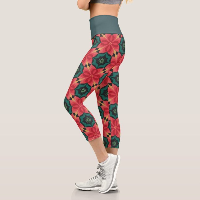 Arabic arabesque capri leggings (Left)