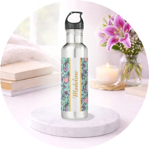 Arabic Bottles & Bows Stainless Steel Water Bottle