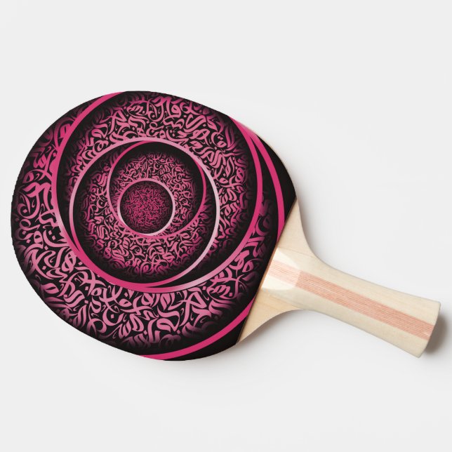 Arabic calligraphy 3d  ping pong paddle (Side)