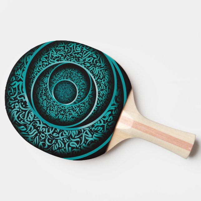 Arabic calligraphy 3d  ping pong paddle (Side)
