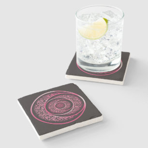 Arabic calligraphy 3d stone coaster