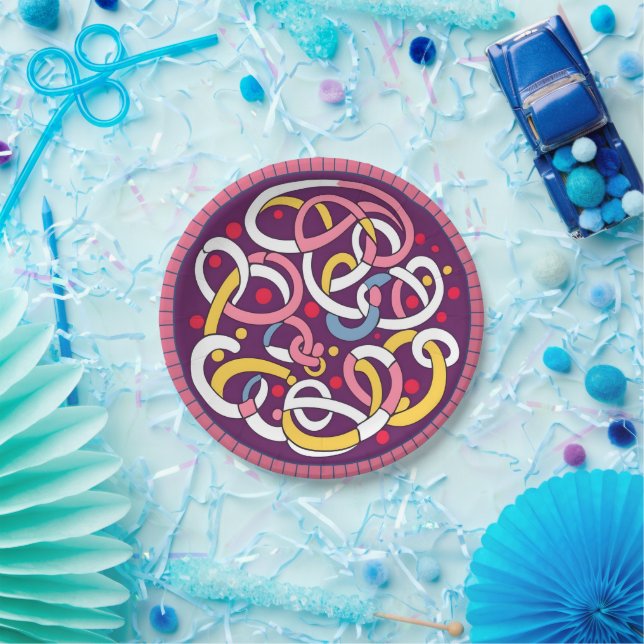 Arabic calligraphy.  paper plate (Party)