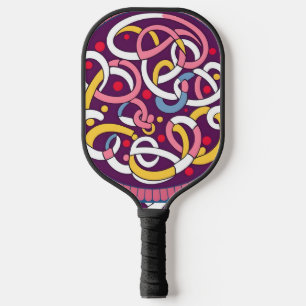 Arabic calligraphy.  pickleball paddle