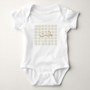 Arabic calligraphy writing baby bodysuit