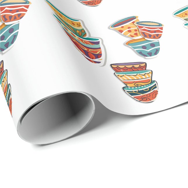 Arabic Coffee Cup- فنجان قهوة عربية Wrapping Paper (Roll Corner)