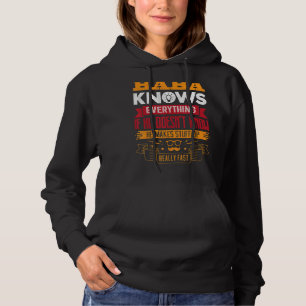Arabic Dad Arabic Father Best Baba Ever Retro Vint Hoodie