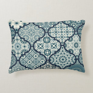 Arabic decorative azulejos tiles patchwork islamic cushion