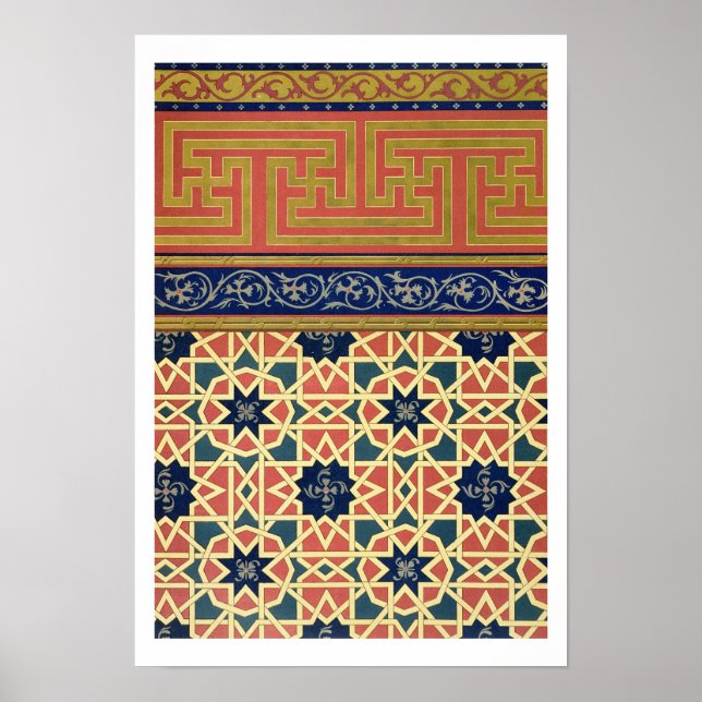 Arabic decorative designs (color litho) poster (Front)