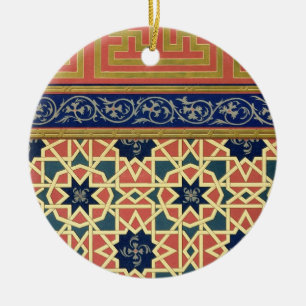 Arabic decorative designs (colour litho) ceramic tree decoration