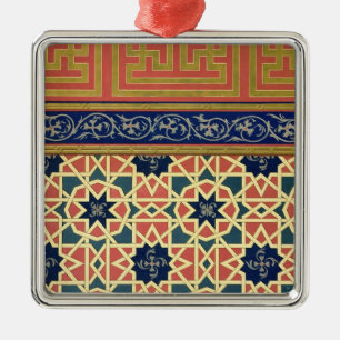 Arabic decorative designs (colour litho) metal tree decoration