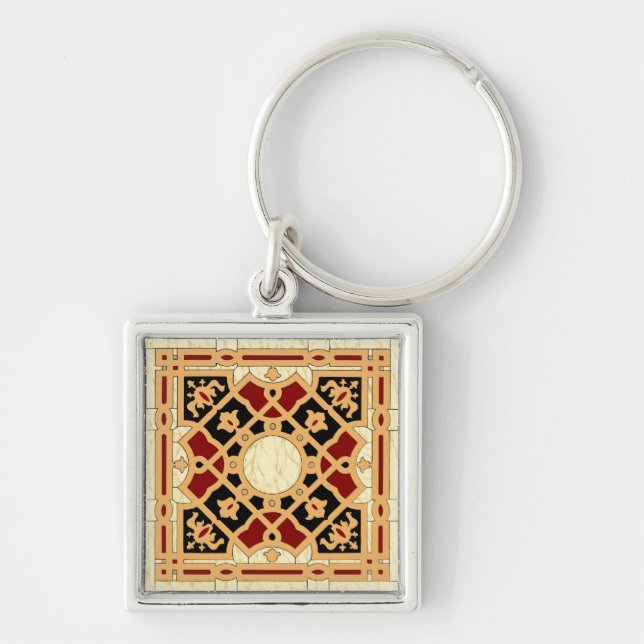 Arabic Design #9 at Emporio Moffa Key Ring (Front)