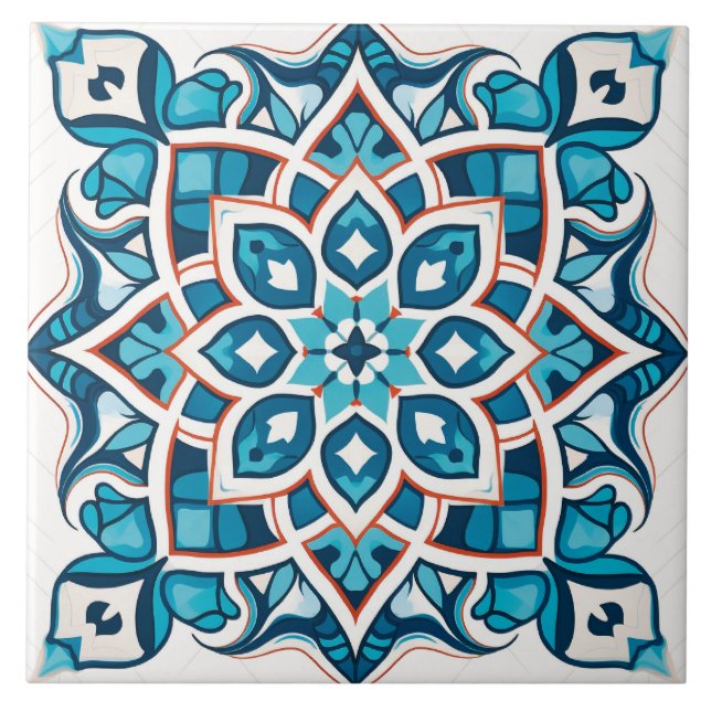 Arabic design styled themed  tile (Front)