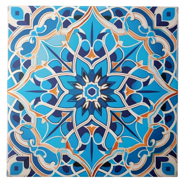 Arabic design styled themed  tile (Front)