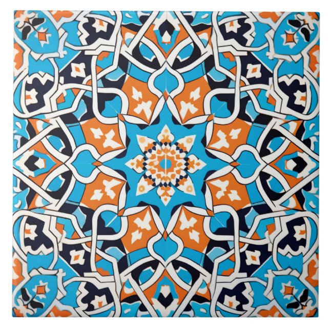 Arabic design styled themed  tile (Front)