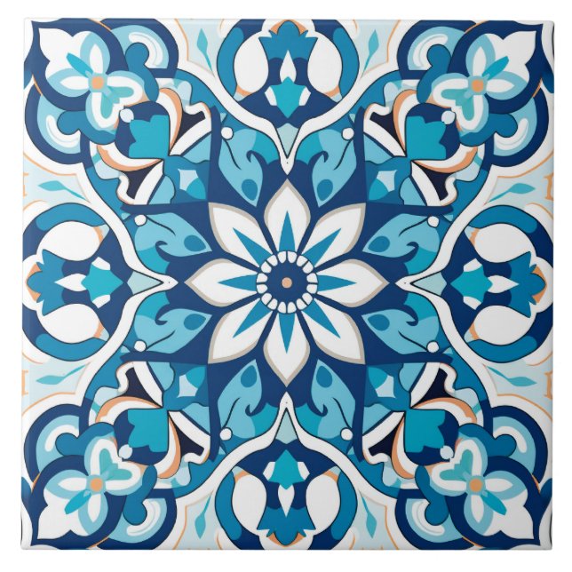 Arabic design styled themed  tile (Front)