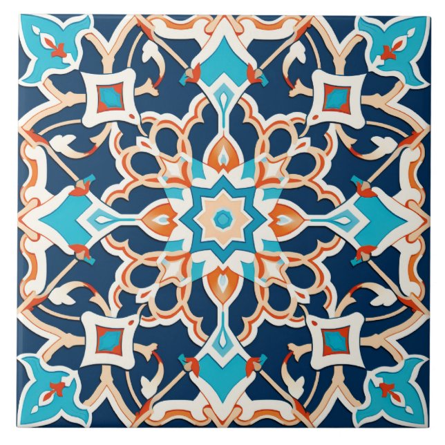 Arabic design styled themed  tile (Front)
