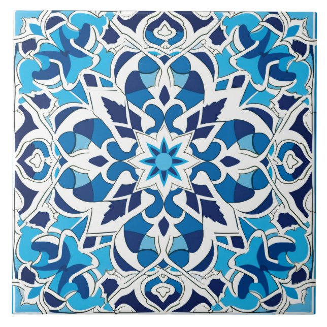 Arabic design styled themed  tile (Front)