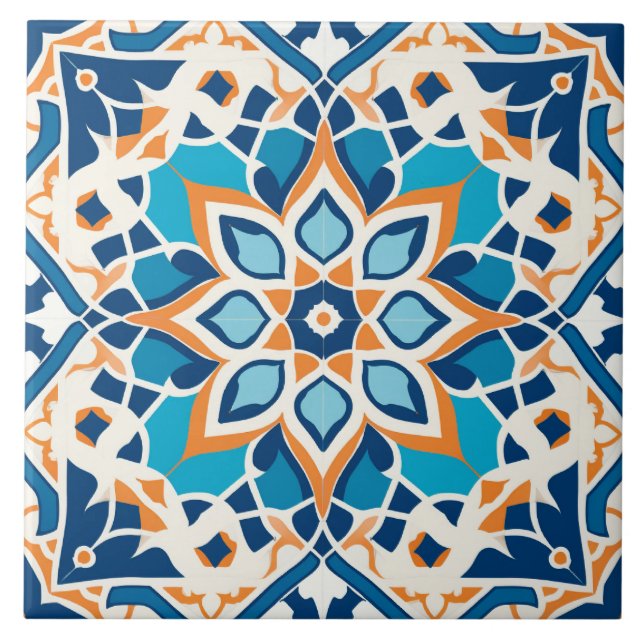 Arabic design styled themed  tile (Front)