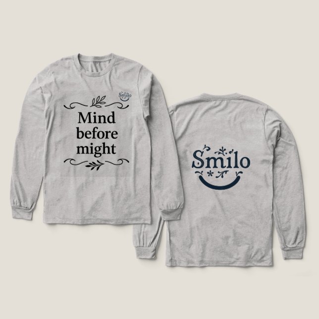 Arabic Elegance- Mind Before Might ' Women's' Tri-Blend Shirt (Design Front & Back)