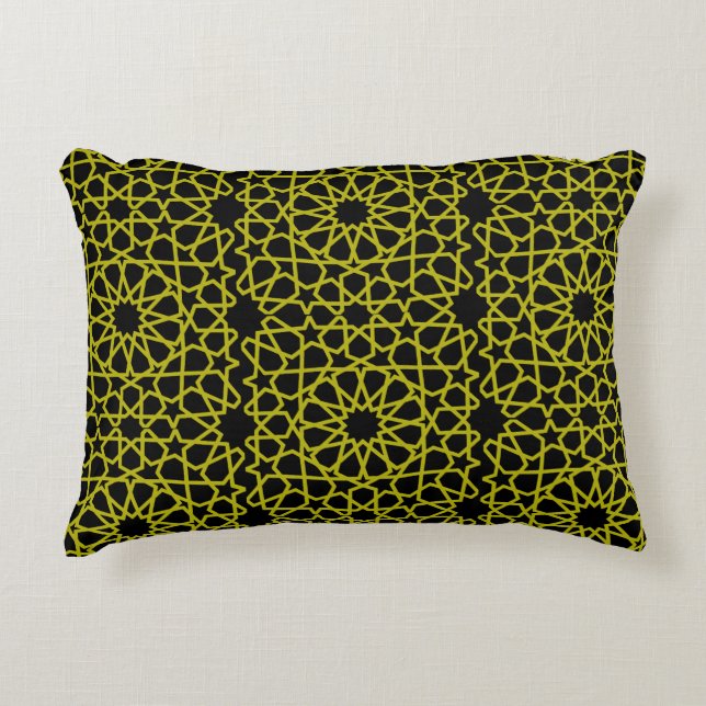 Arabic Fabric Home Pattern Print Decorative Cushion (Front)