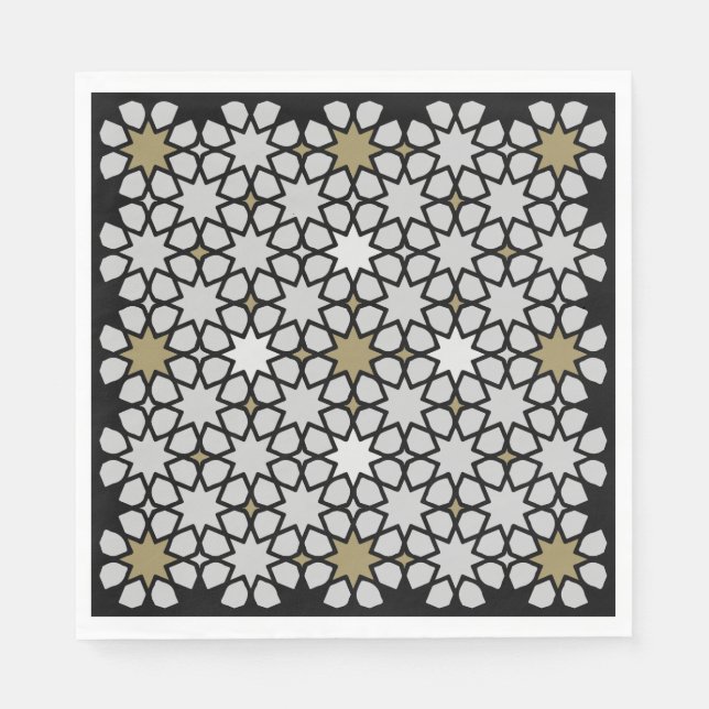 Arabic Fabric Home Pattern Print Napkin (Front)