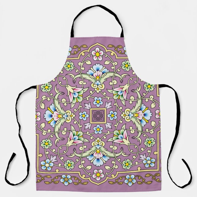 Arabic Floral Frame. Traditional Islamic Design. M Apron (Front)