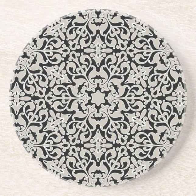 Arabic floral pattern coaster (Front)